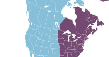 North American map